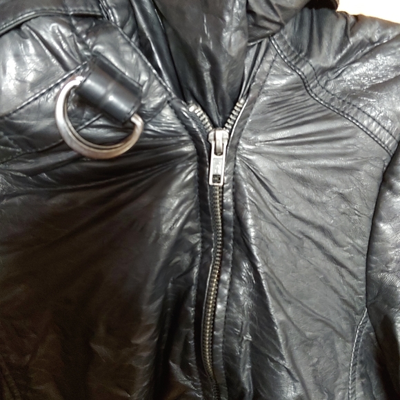 H&M juniors/womans jacket leather look - Picture 10 of 16